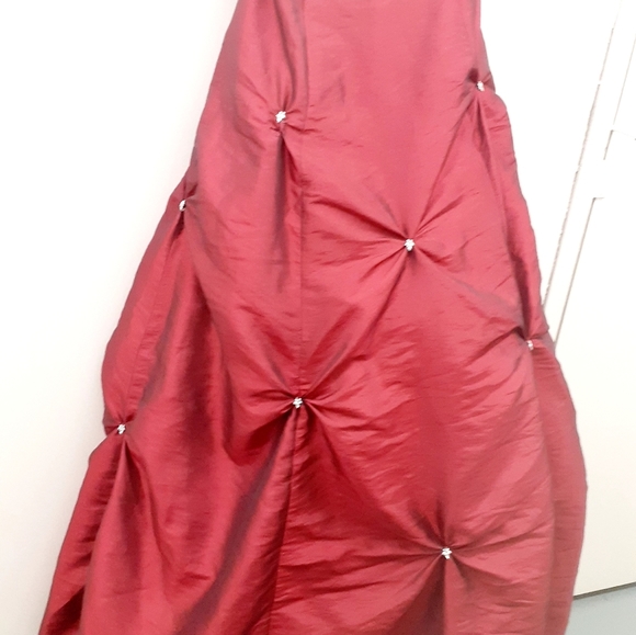 Barbiecore Prom Wedding Party Berry Pink strapless Princess ball gown Dress XS - Picture 3 of 16